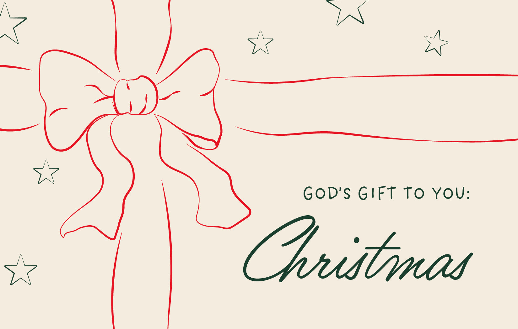 God's Gift to You—Outreach Card