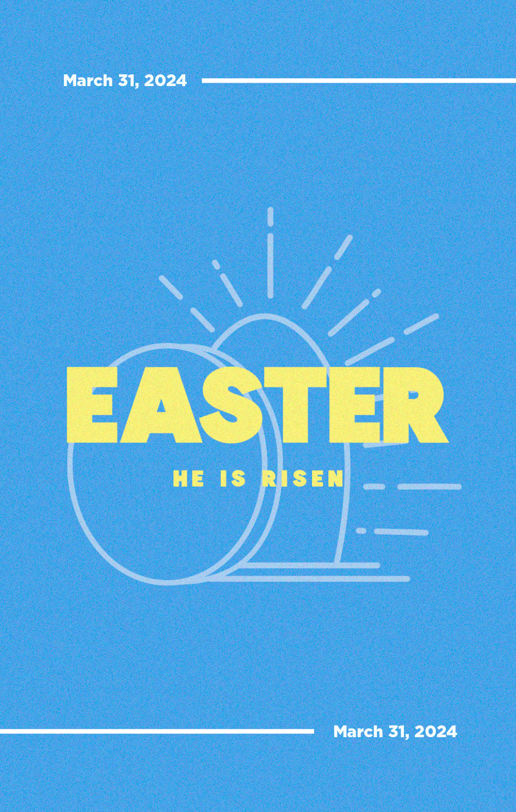 Easter He is Risen—Outreach Card