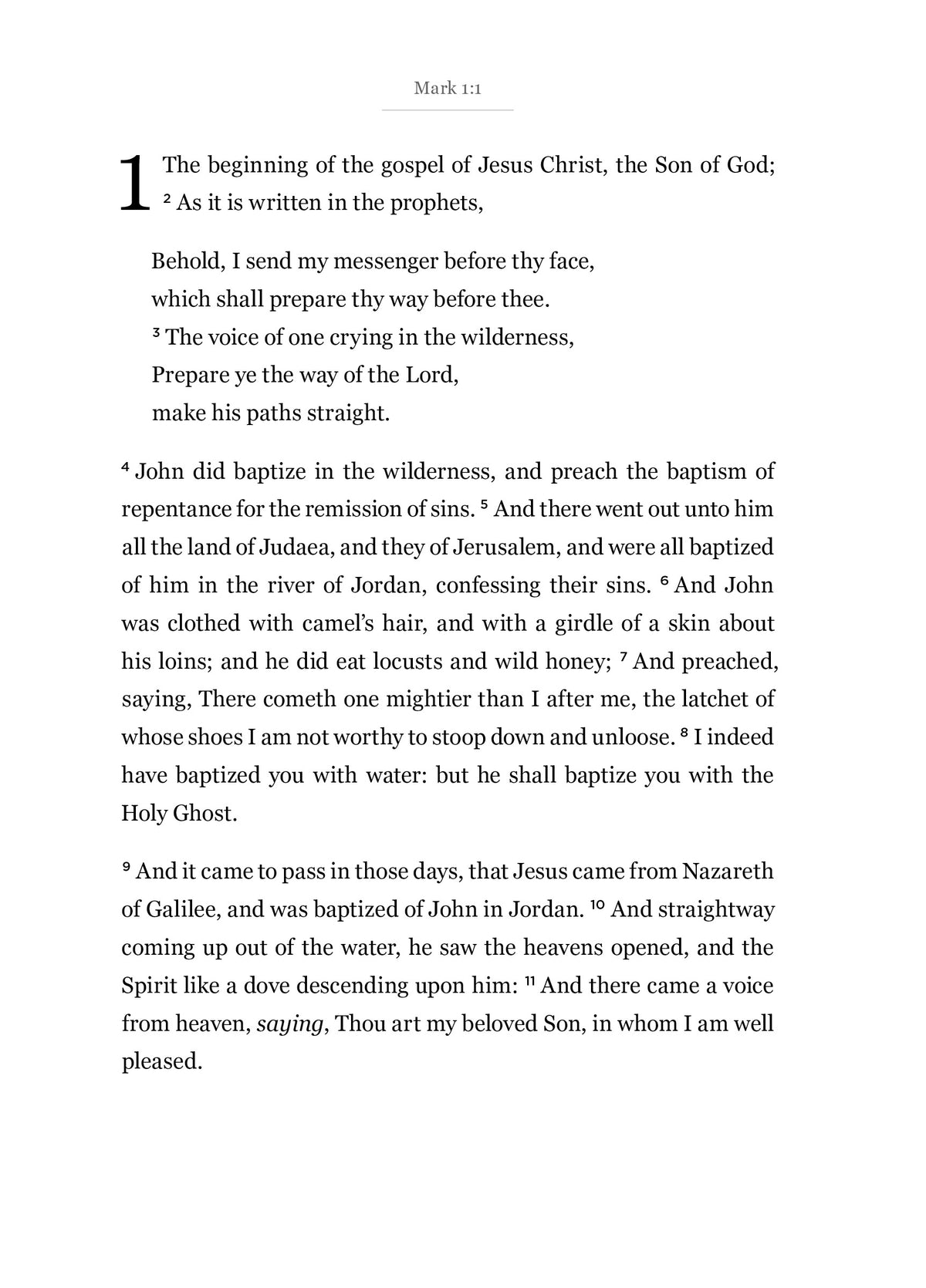The Gospel of Mark - New Testament Bible Journal