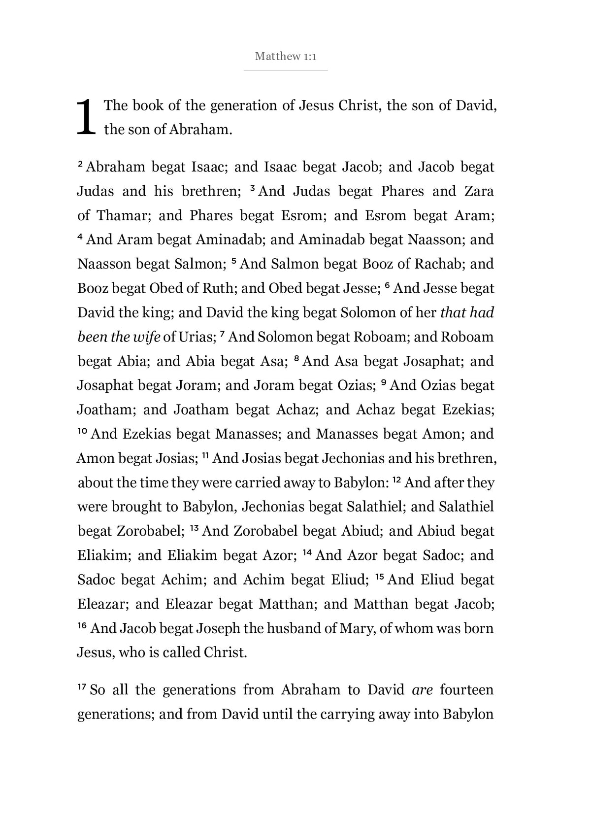 The Gospel of Matthew - New Testament Bible Journal