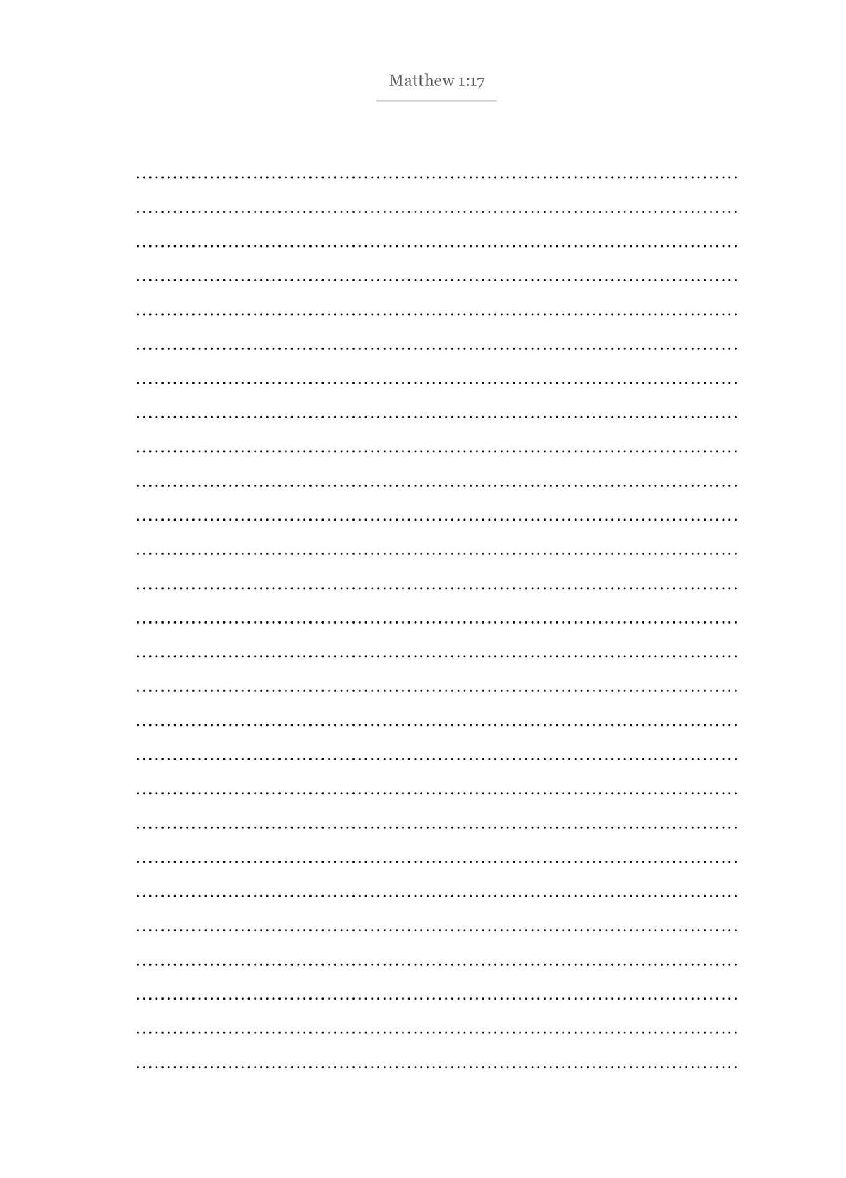 The Gospel of Matthew - New Testament Bible Journal