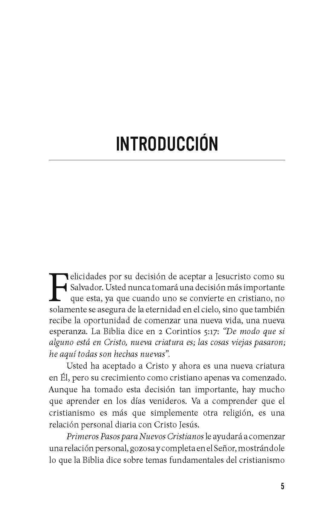 Primeros Pasos para Nuevos Cristianos (First Steps for New Christian)