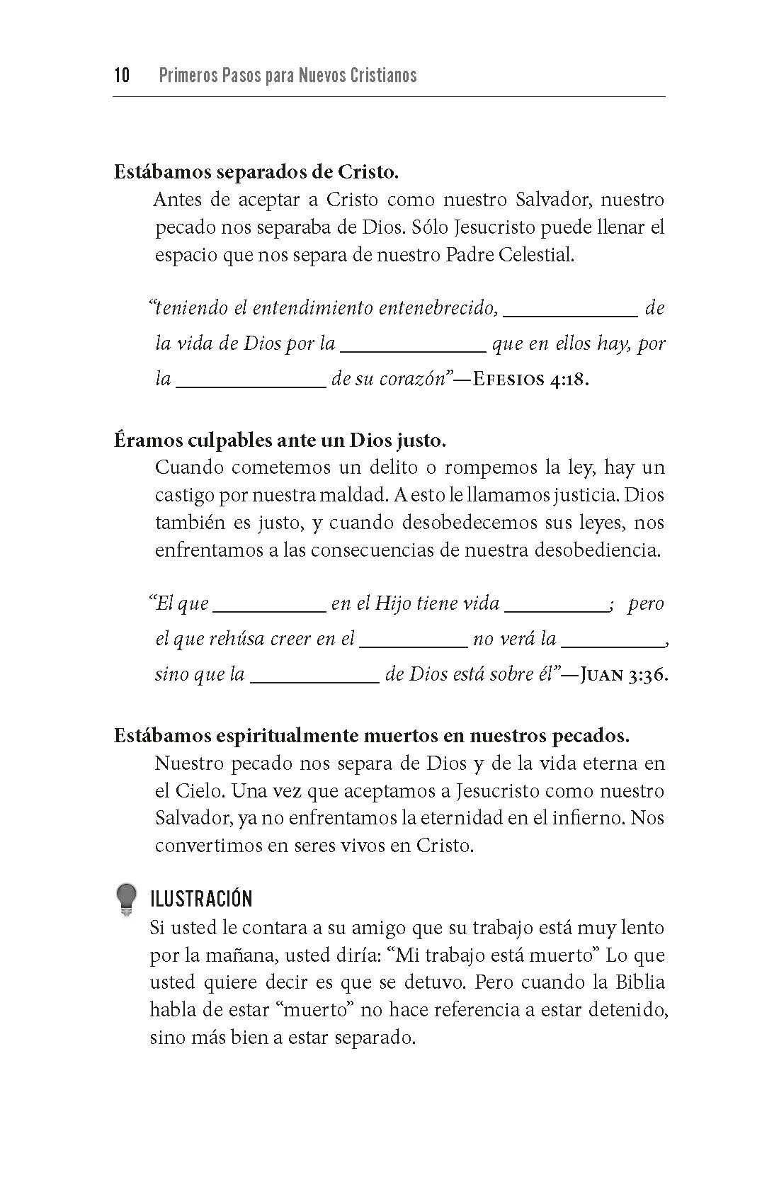 Primeros Pasos para Nuevos Cristianos (First Steps for New Christian)