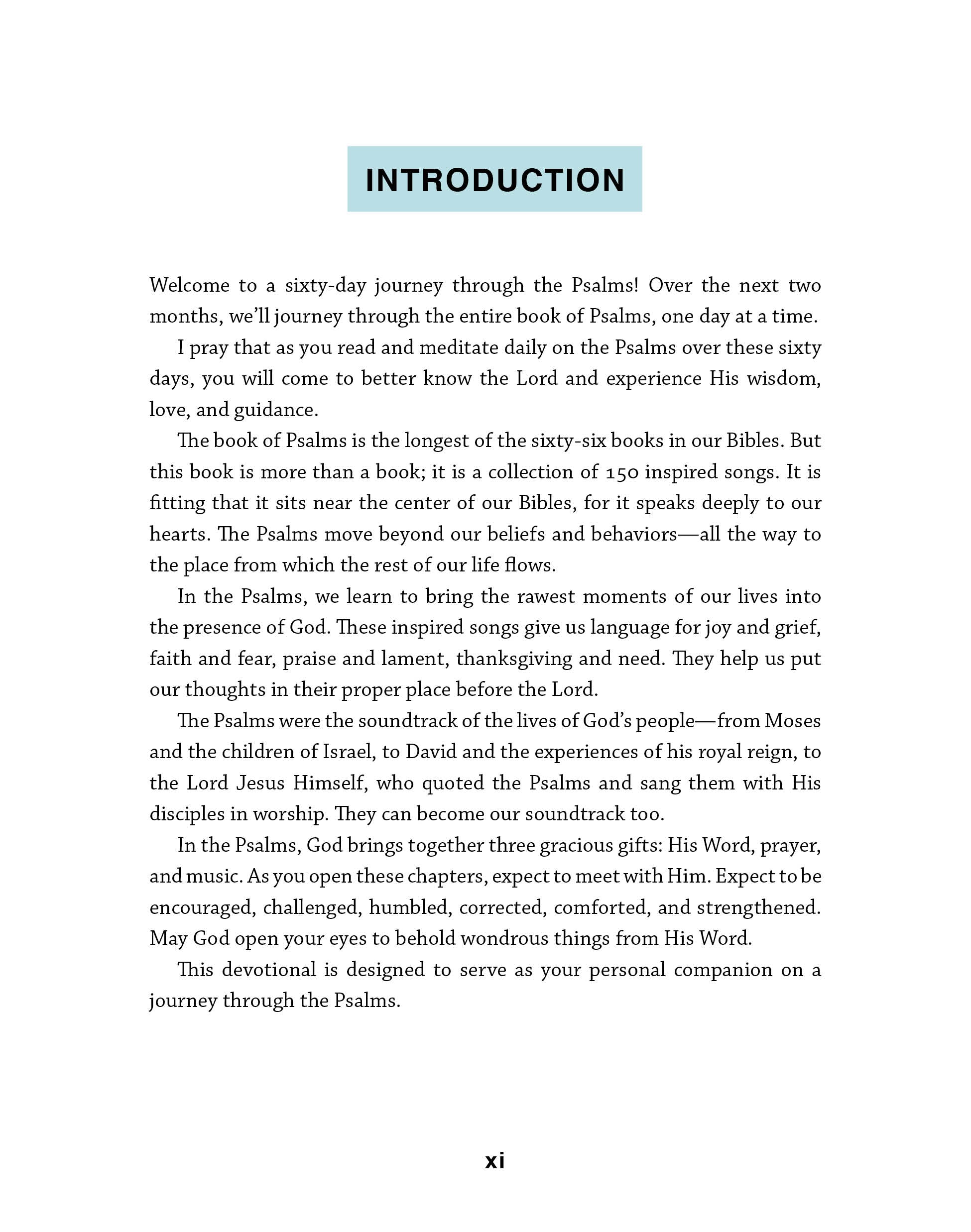 Journey through the Psalms