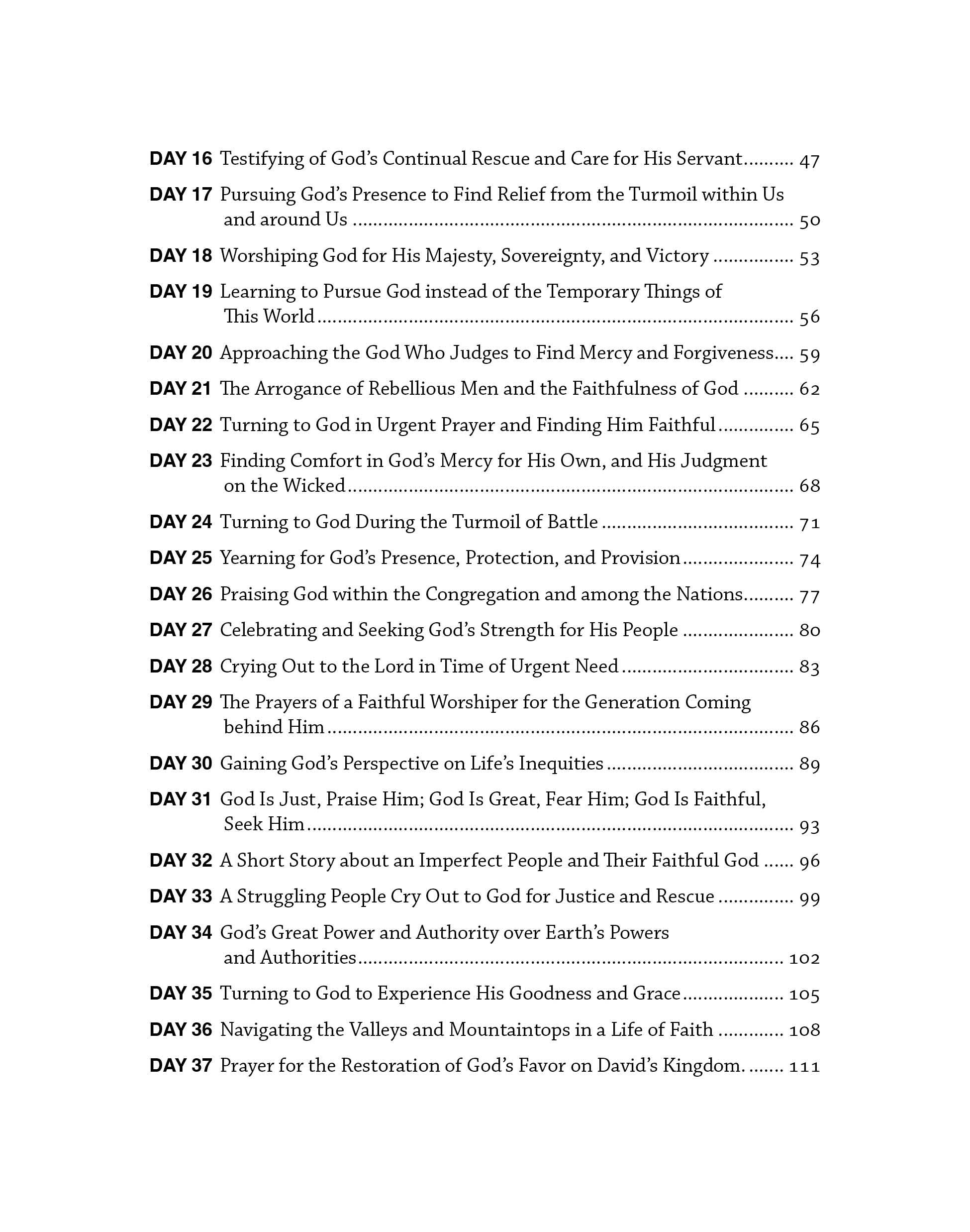 Journey through the Psalms