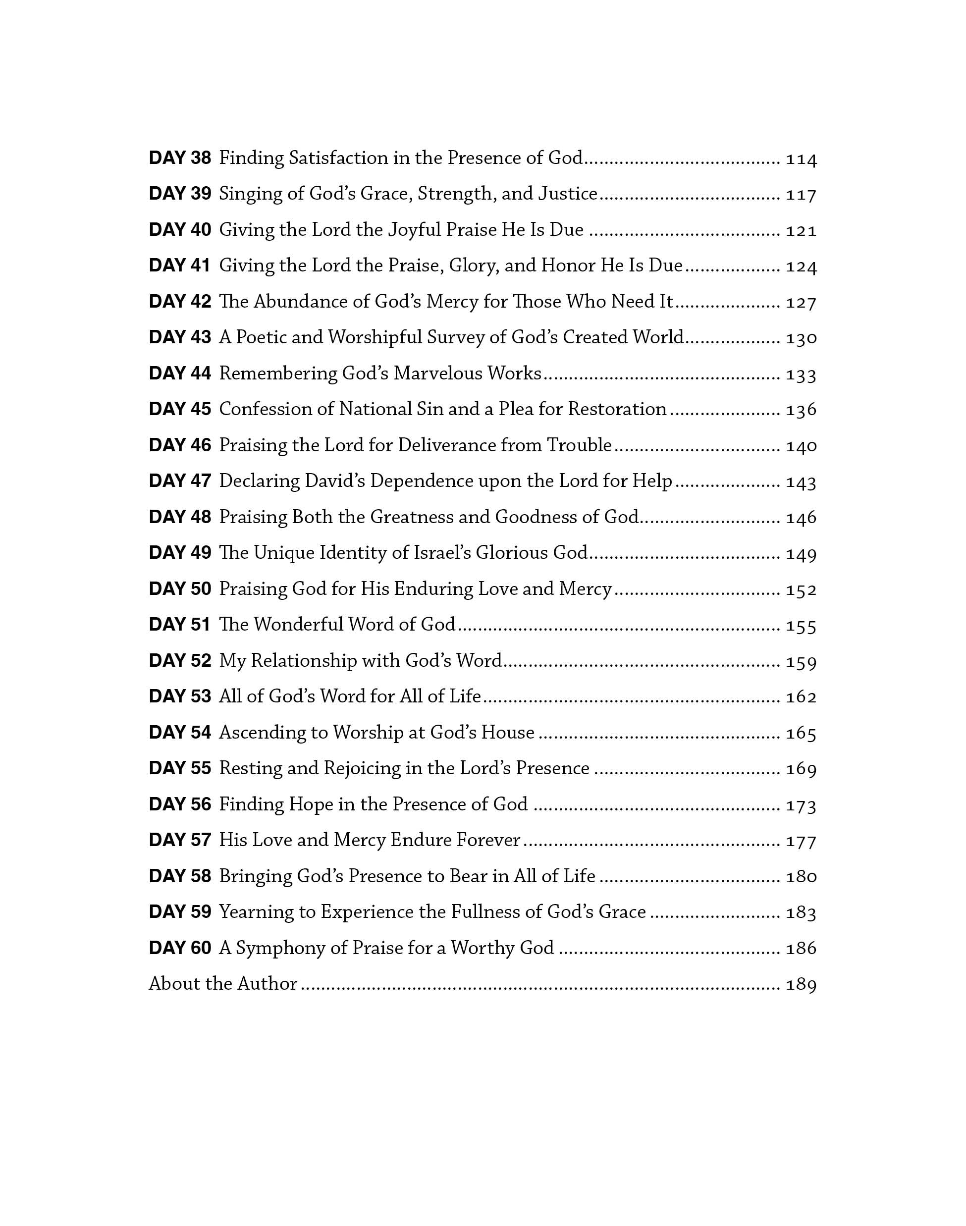Journey through the Psalms