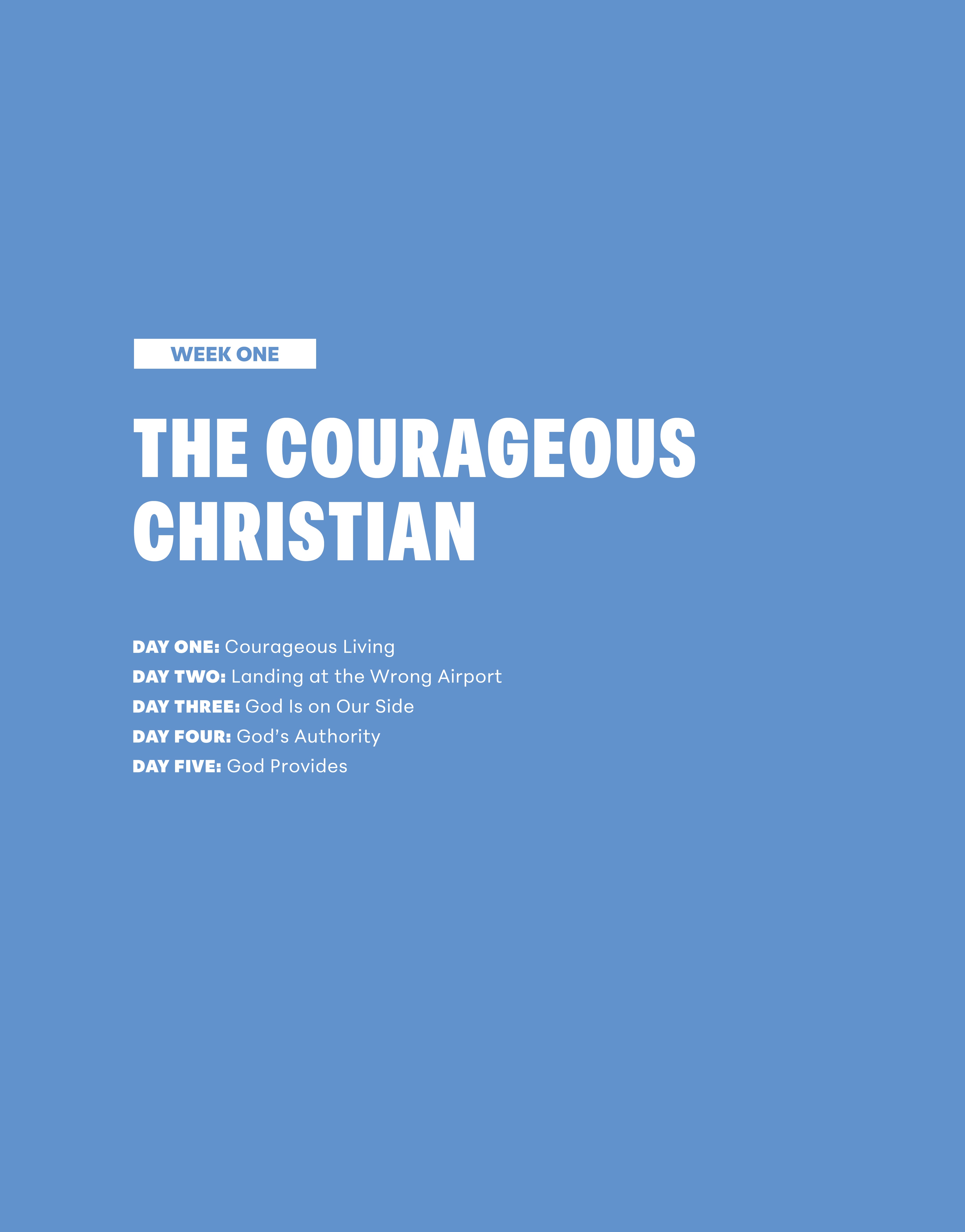 Living with Courage Study Guide