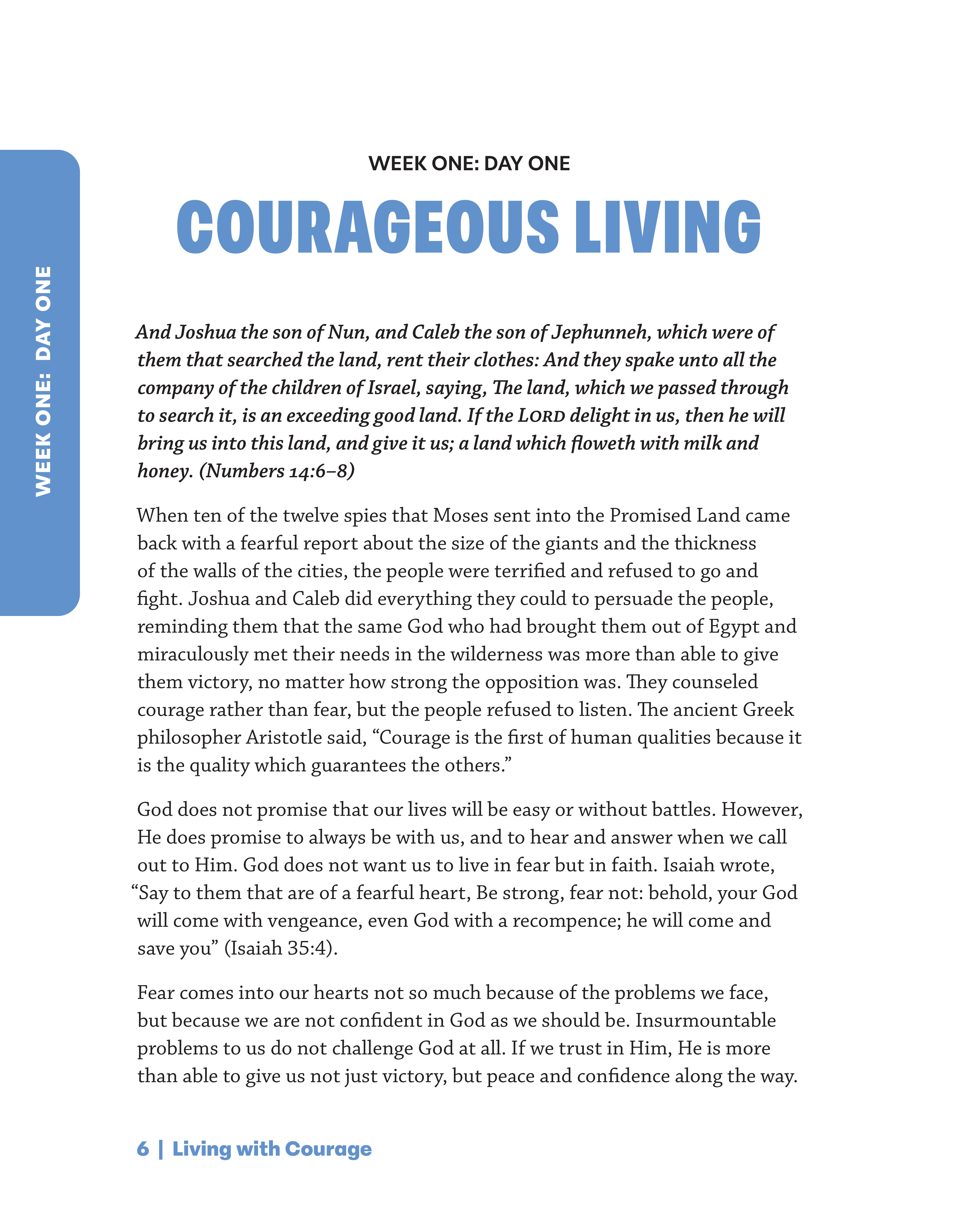 Living with Courage Study Guide