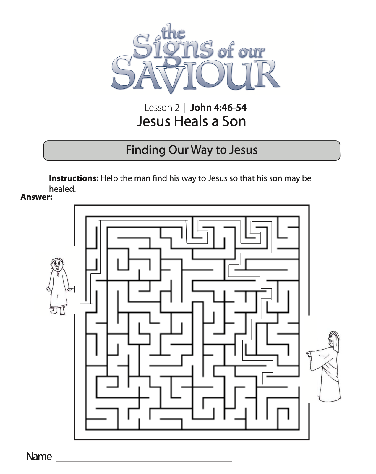 The Life of Christ: Signs of our Saviour Ministry Resource Download