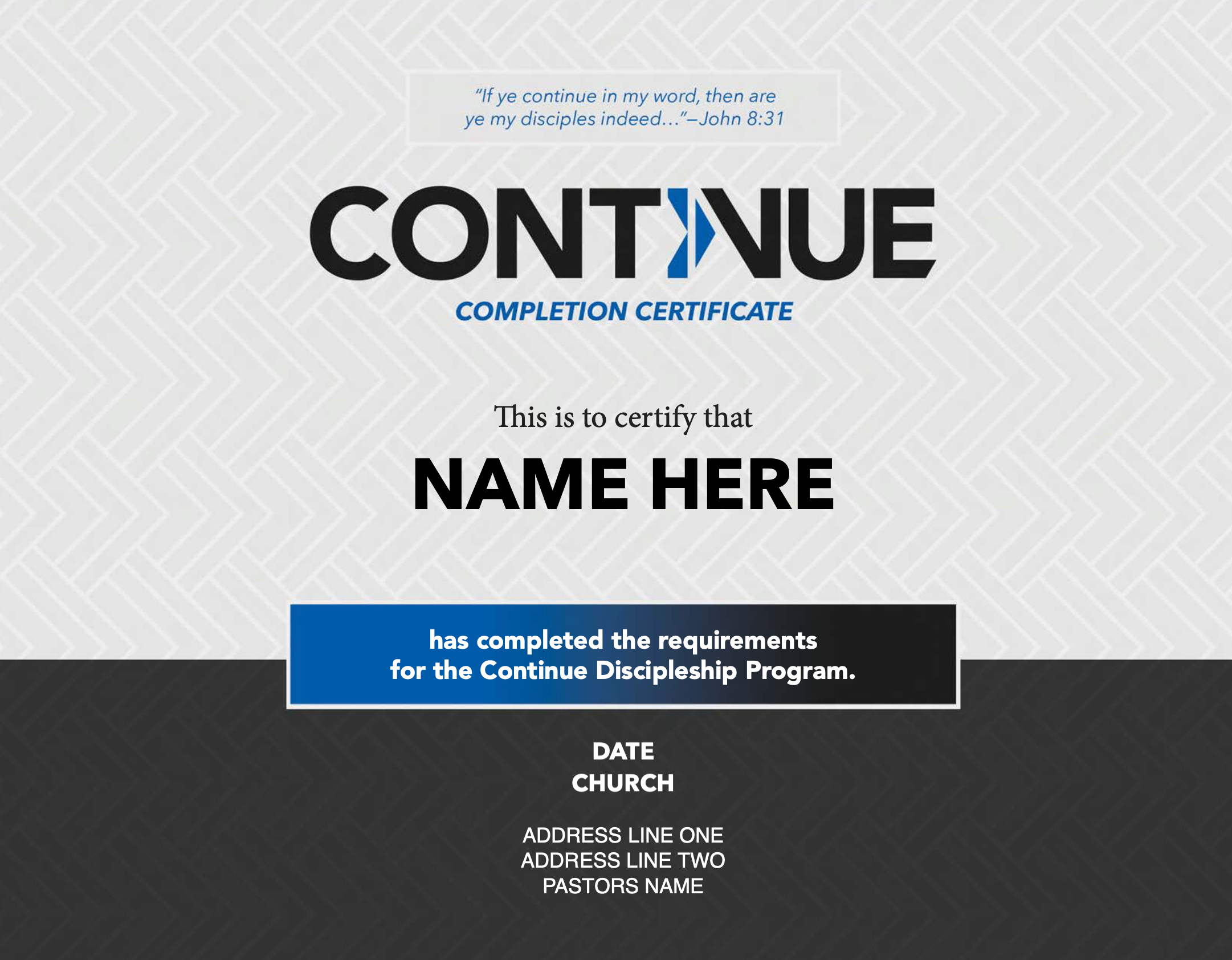 Continue Certificate