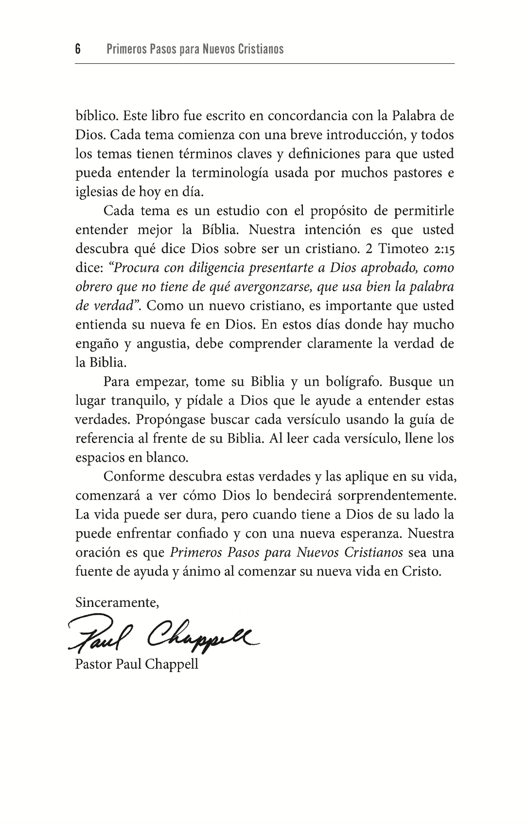 Primeros Pasos para Nuevos Cristianos (First Steps for New Christian)
