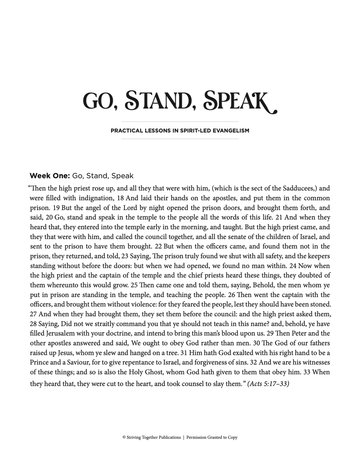 Go, Stand, Speak Media Download