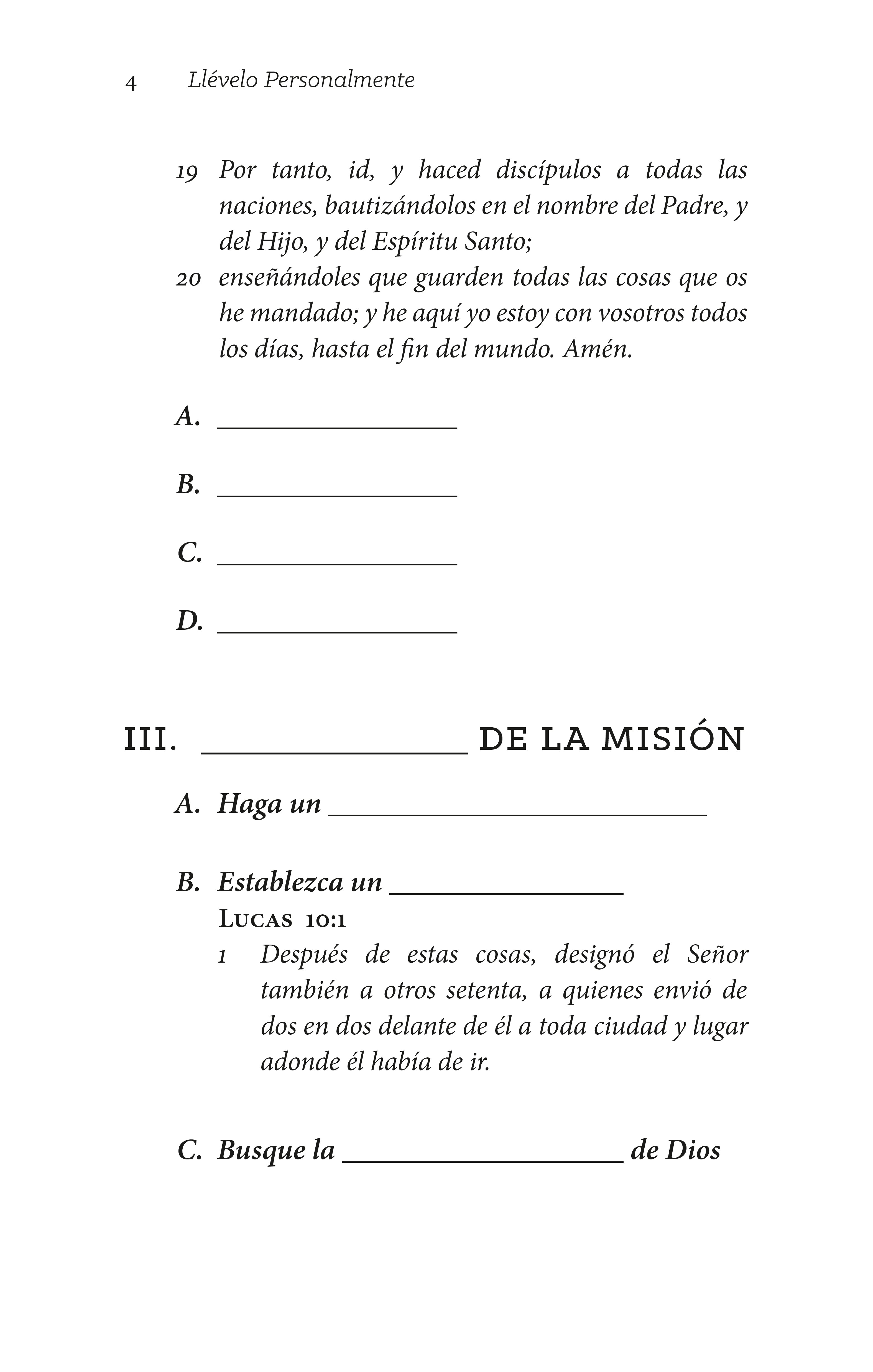 Llévelo Personalmente Cuaderno de Trabajo (Take it Personally Workbook)