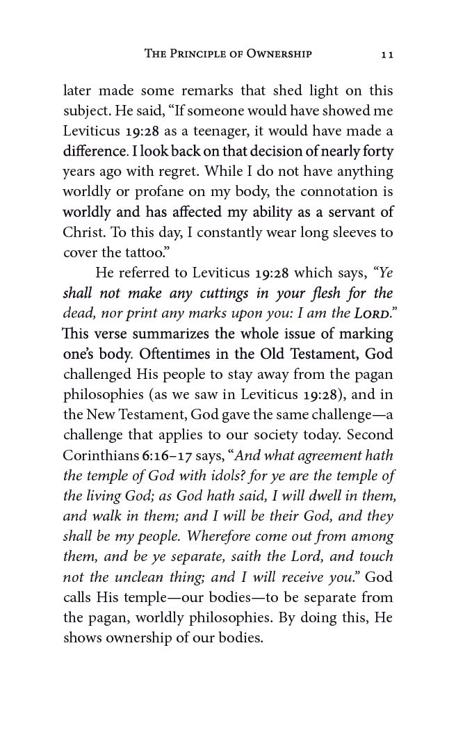 Should a Christian Get a Tattoo?