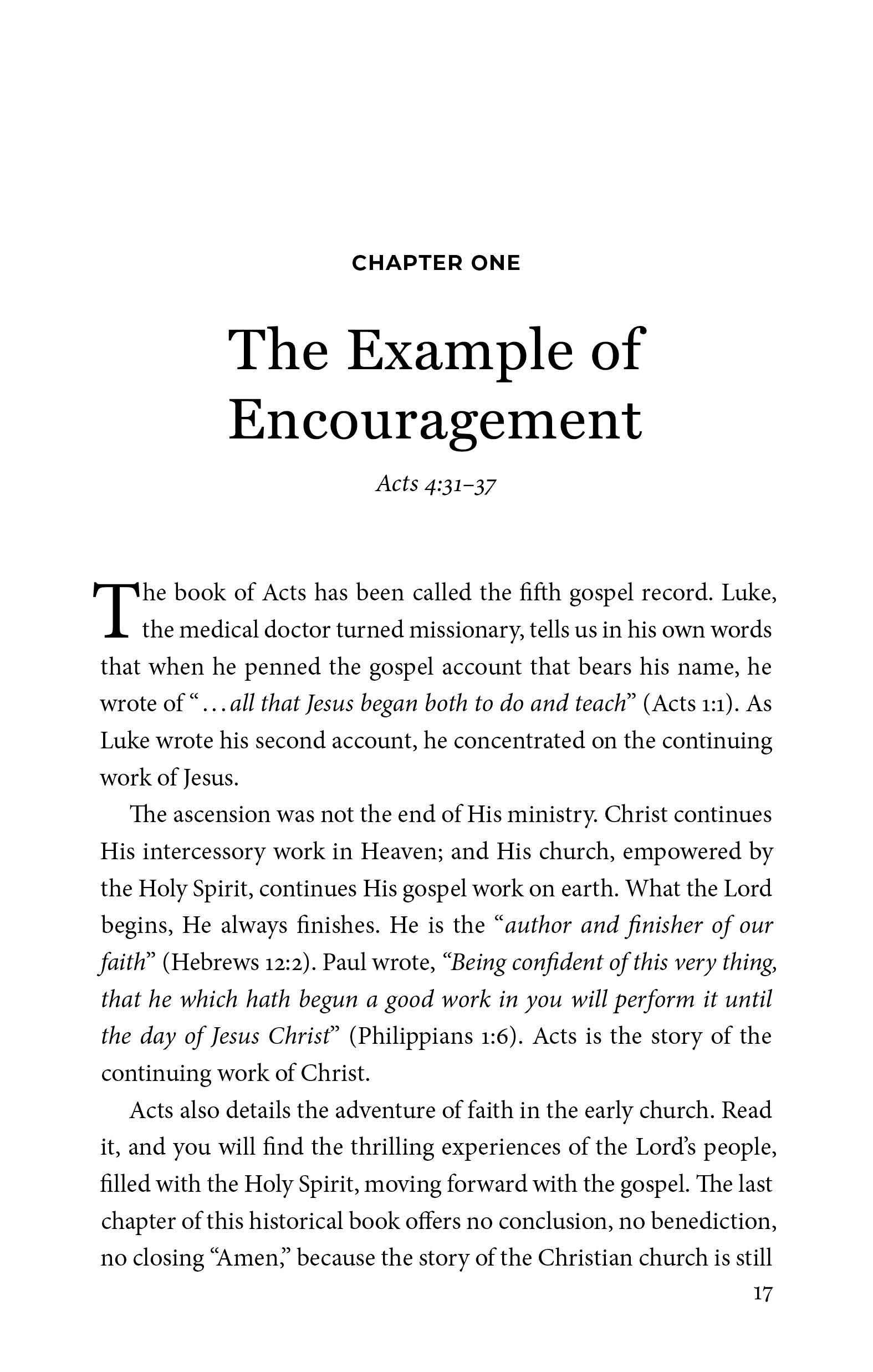 The Ministry of Encouragement