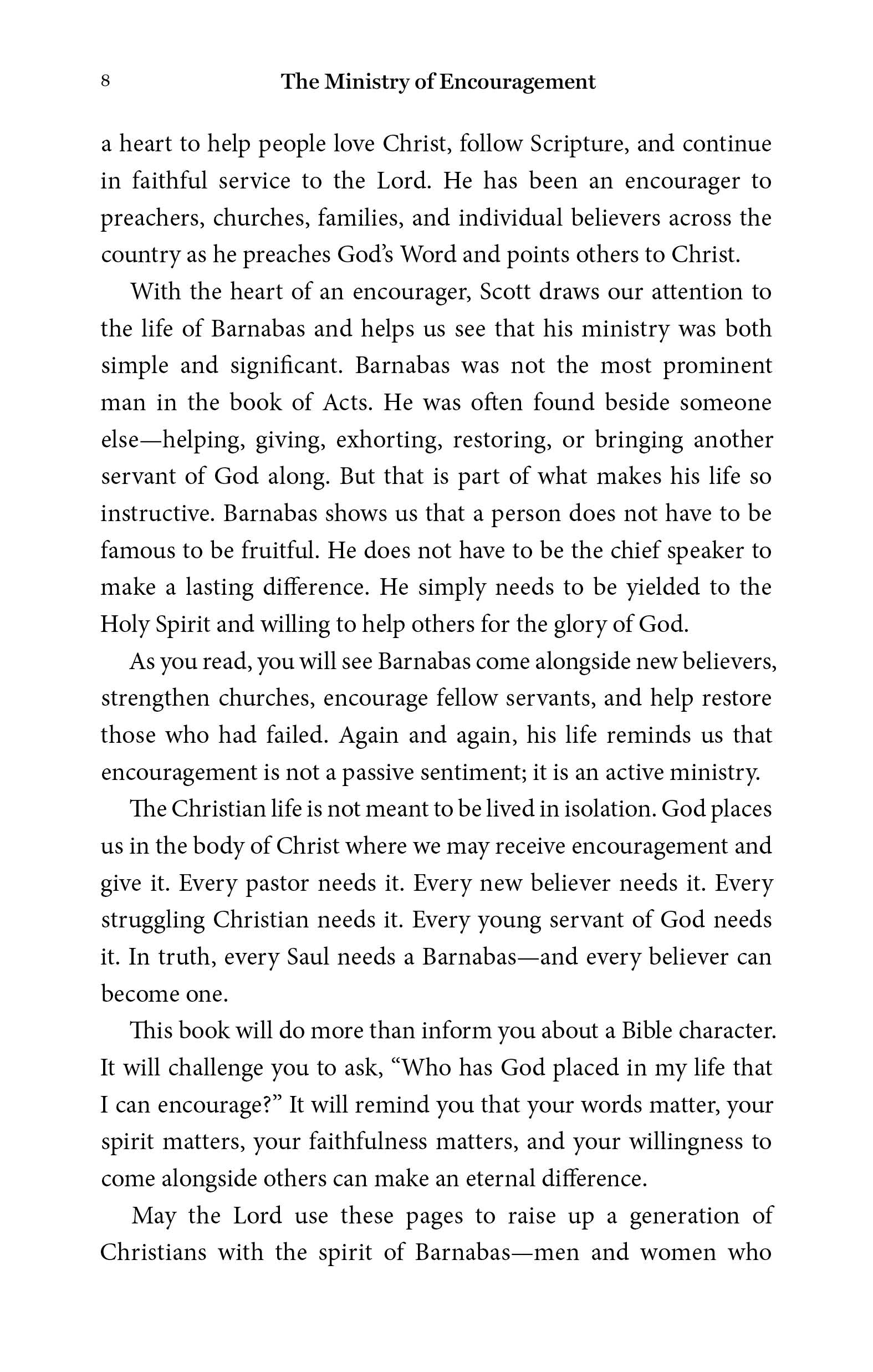 The Ministry of Encouragement