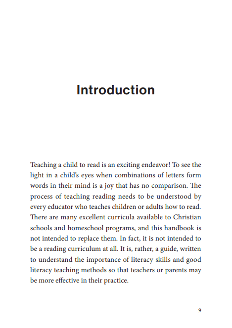 The Pocket Handbook for Teaching Reading