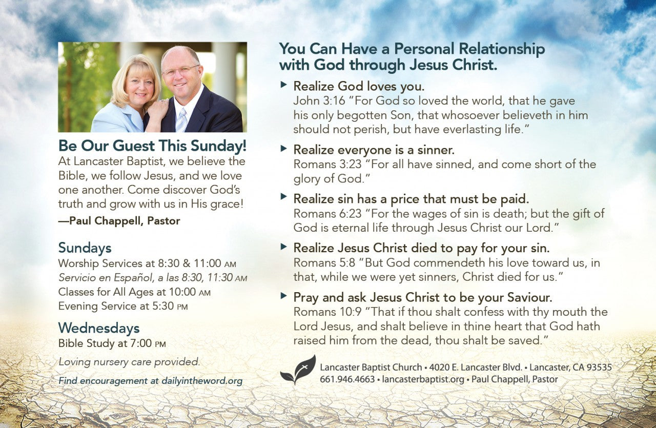 Be Refreshed—Outreach Card