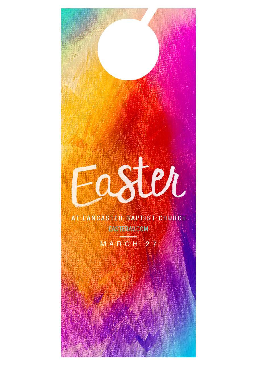 Colorful Easter—Door Hanger