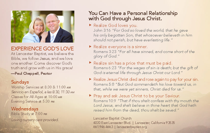 God's Love—Outreach Card