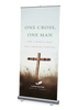 One Cross, One Man Banner