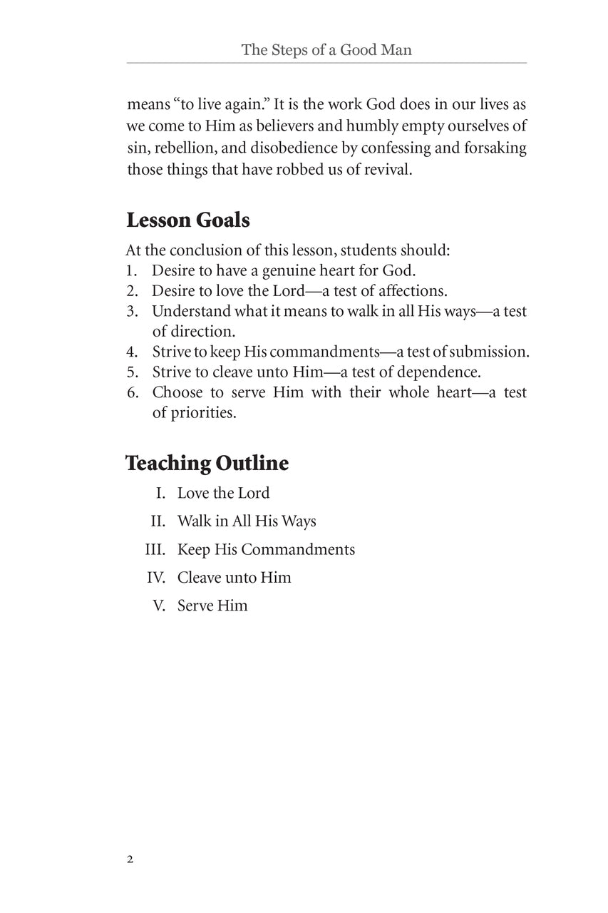 The Steps of a Good Man Teacher Edition Download
