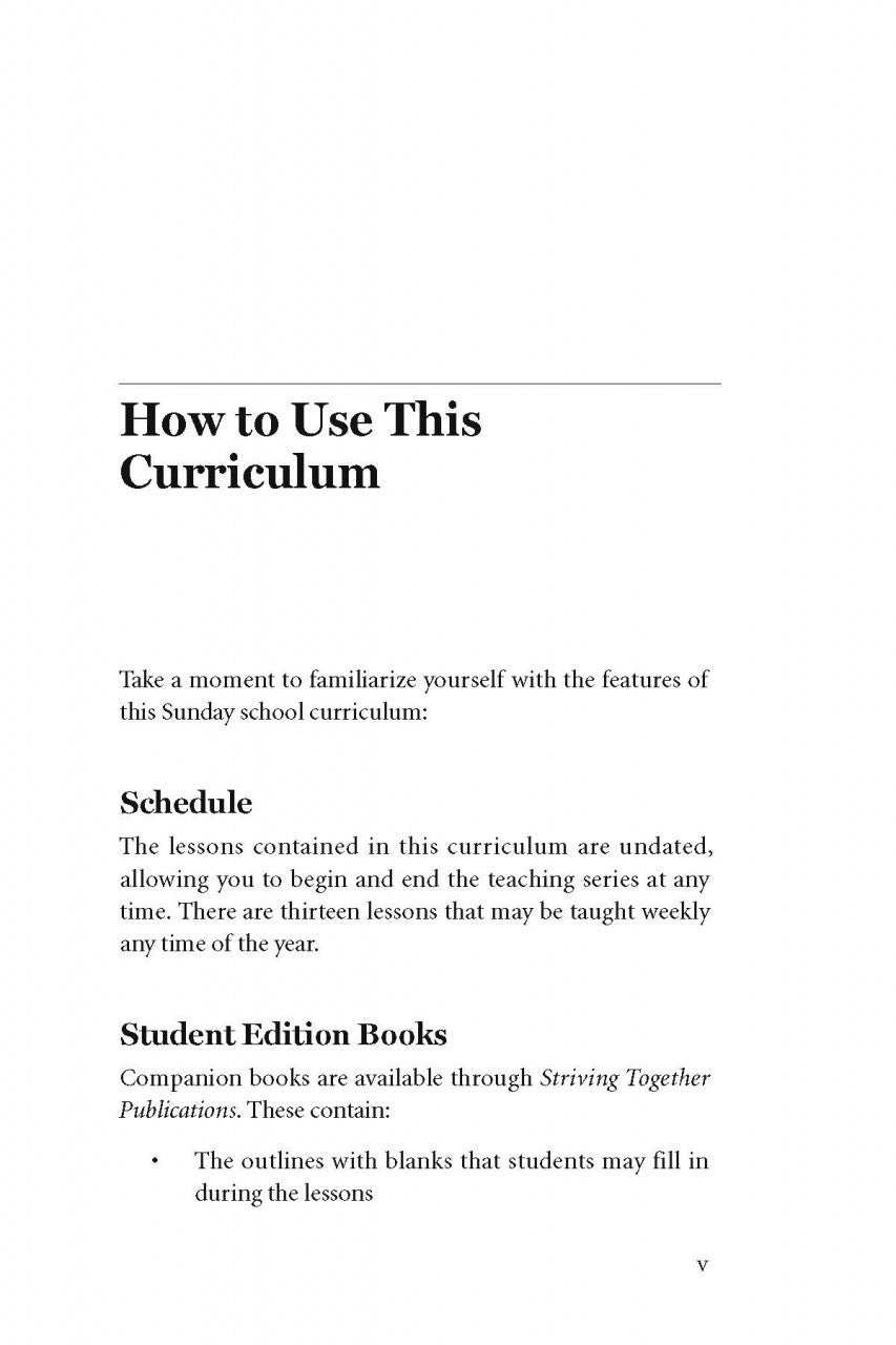 Striving Together Teacher Edition Download