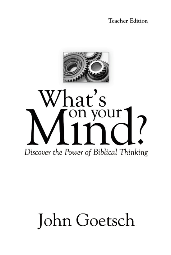 What's on Your Mind? Teacher Edition Download