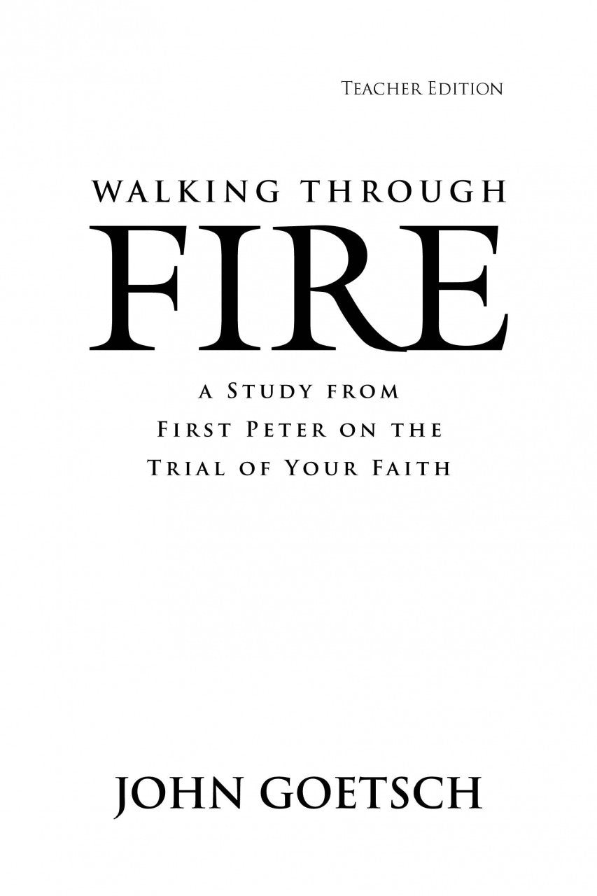 Walking Through Fire Teacher Edition Download