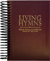 Living Hymns Large Print Piano Book Burgundy